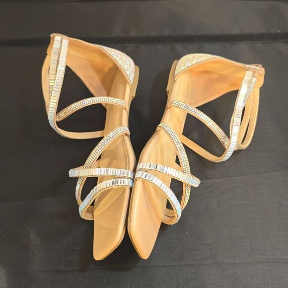 BRAND NEW THALIA SODI WOMEN'S DANA EMBELLISHED STRAPPY FLAT SANDALS - Picture 10 of 16